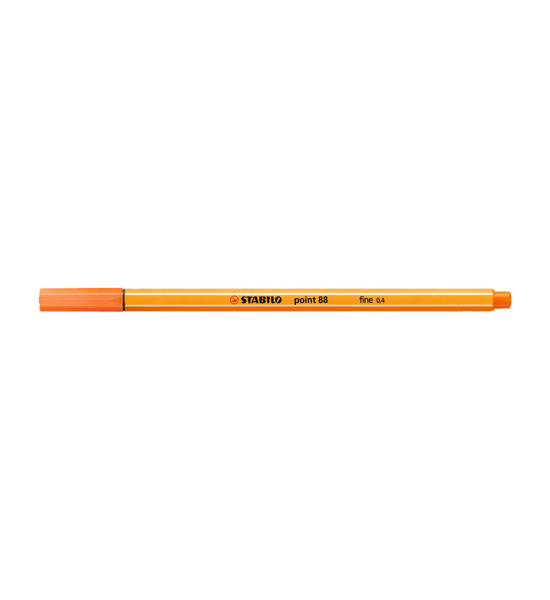 Micropunta/Felpa, Point 88, Punta Fina  0.4 mm, Bermellón Pálido, Unidad